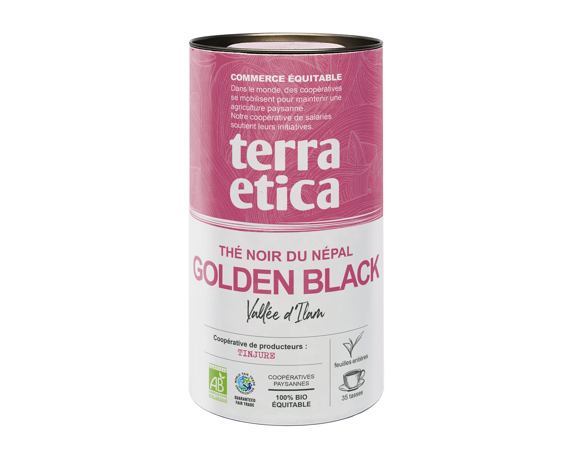 Boite de thé noir Golden Black bio en vrac du Népal issu du commerce équitable