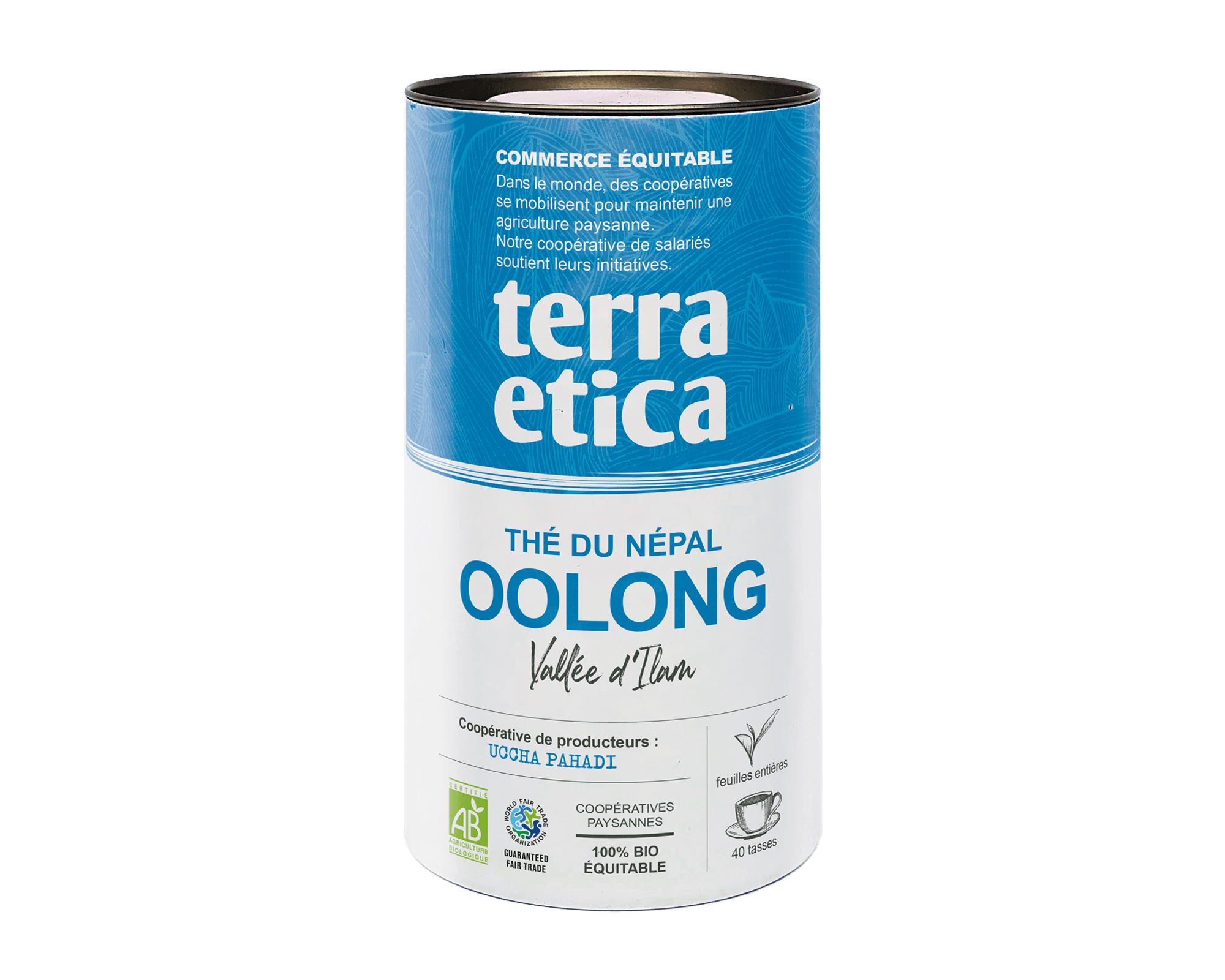 Boite de thé noir oolong bio en vrac du Népal issu du commerce équitable