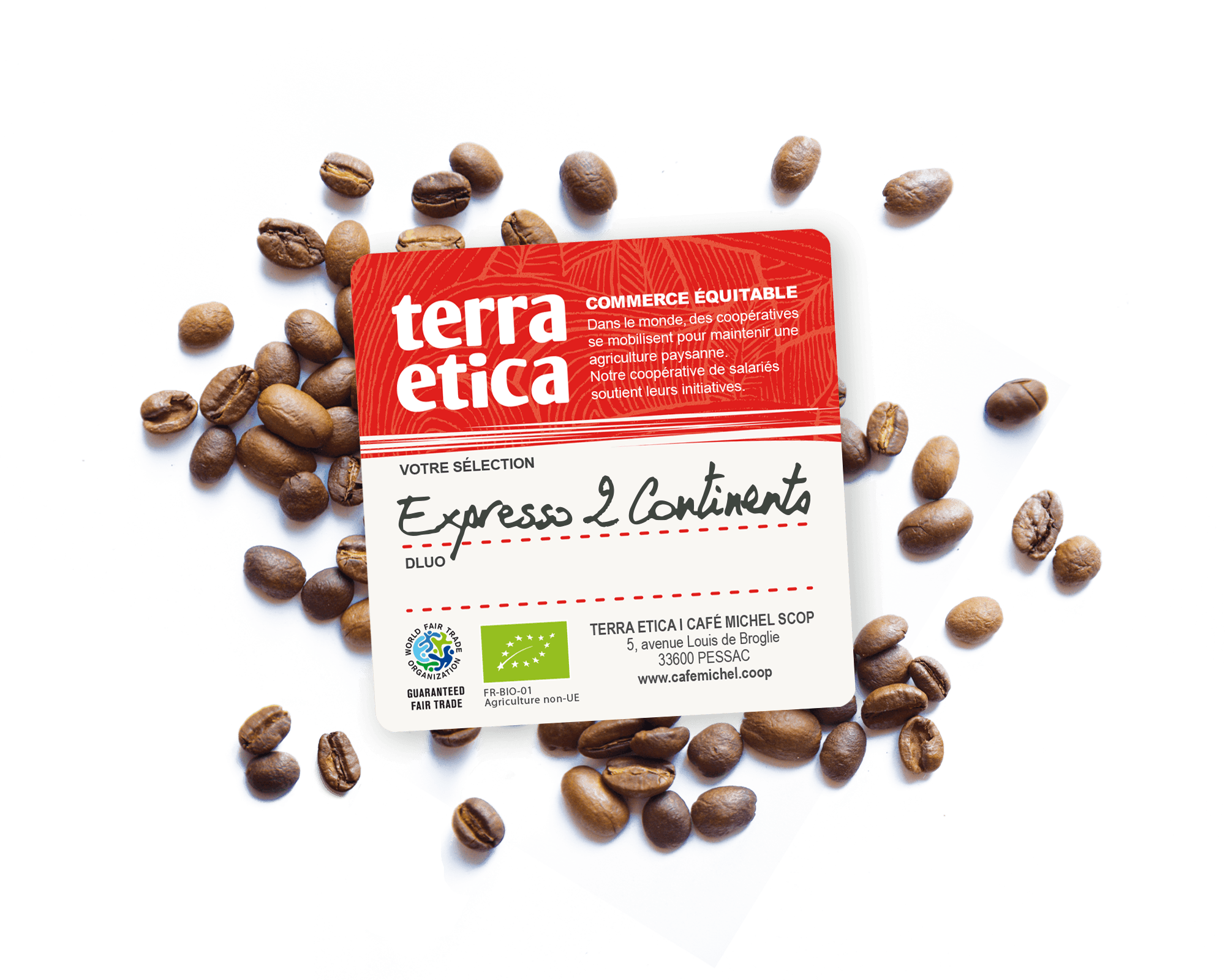 Mélange arabica L'Expresso 2 continents en Vrac biologique et issu du commerce équitable - Terra Etica I Café Michel