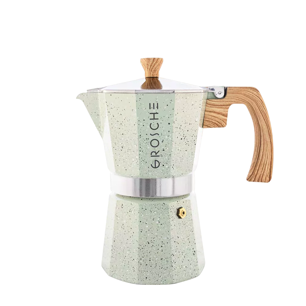 Cafetière italienne Grosche vert menthe 6 tasses I Terra Etica