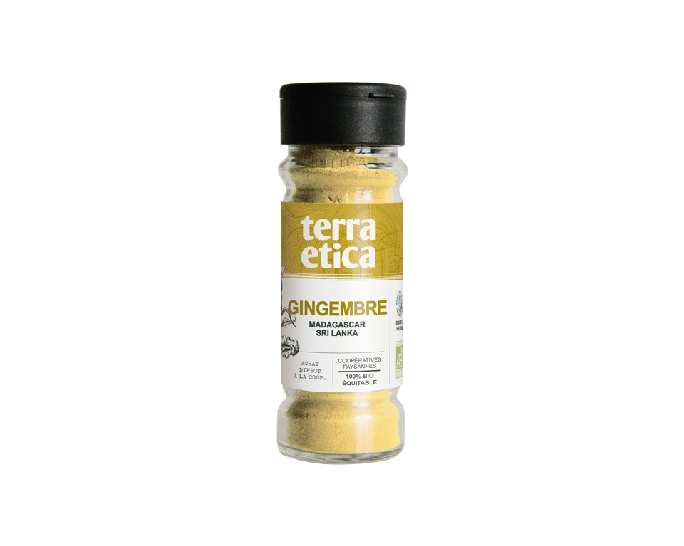Gingembre moulu de Madagascar issu de l'agriculture biologique et du commerce équitable - Terra Etica
