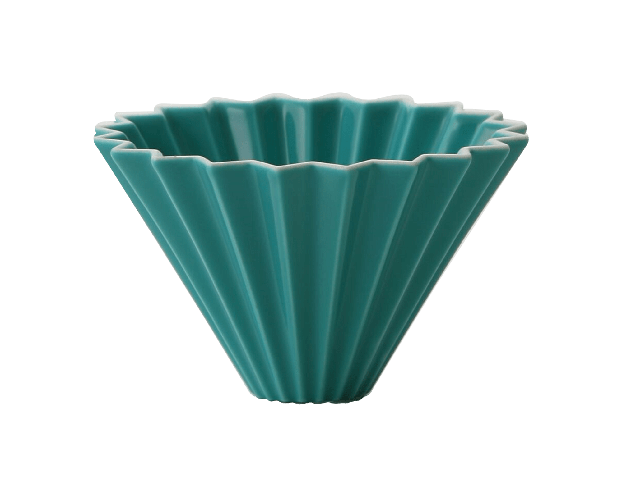 Dripper S cafetière Origami® Dripper filtre cafetière Origami turquoise fait au Japon Terra Etica I Café Michel