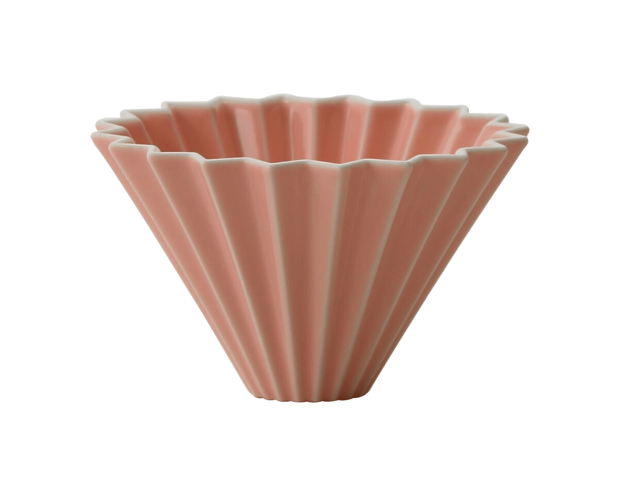 Dripper filtre cafetière Origami rose fait au Japon Terra Etica I Café Michel