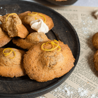 Recette : Madeleine aux zestes de citron et pointe de café